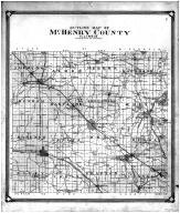 McHenry County Outline Map, McHenry County 1908